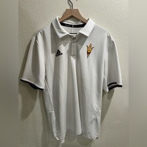 Adidas Performance Arizona State University Polo White L